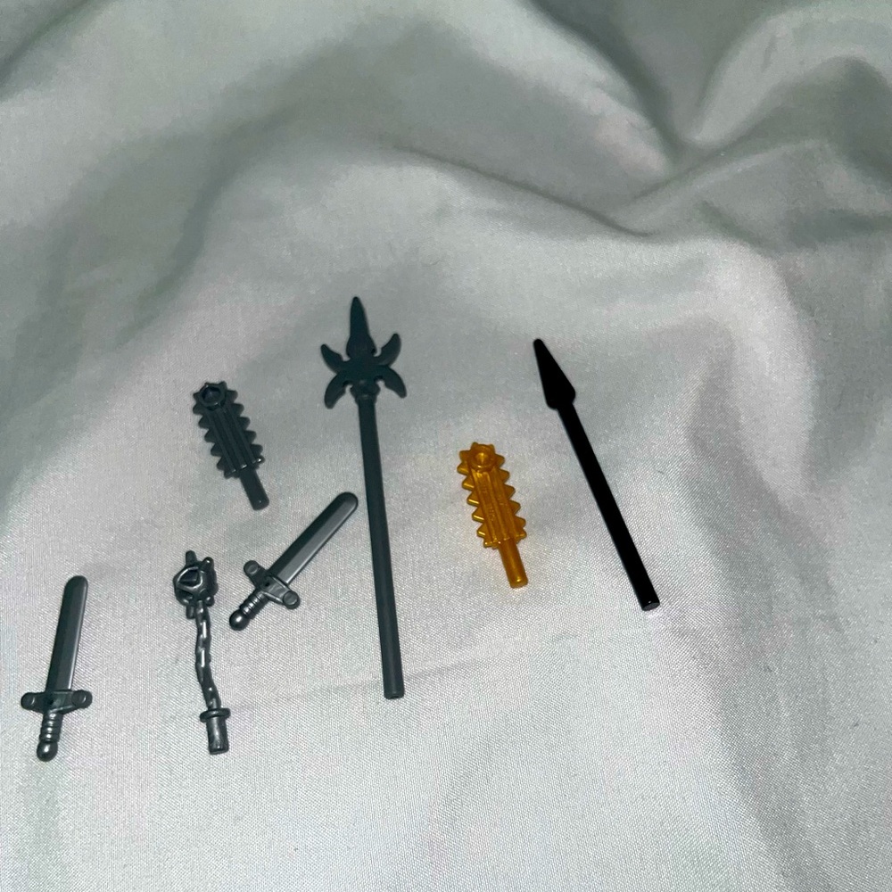 Lego Branded sword weapon pieces